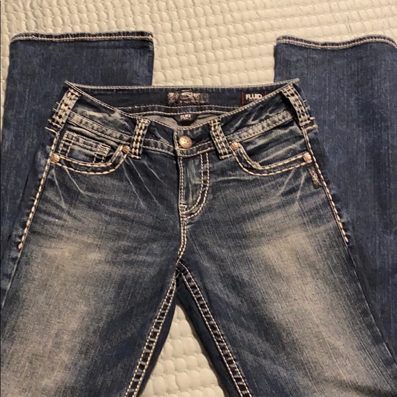 Silver Suki Fluid Denim Bootcut Jeans Sz 28W/33L - Picture 3 of 6